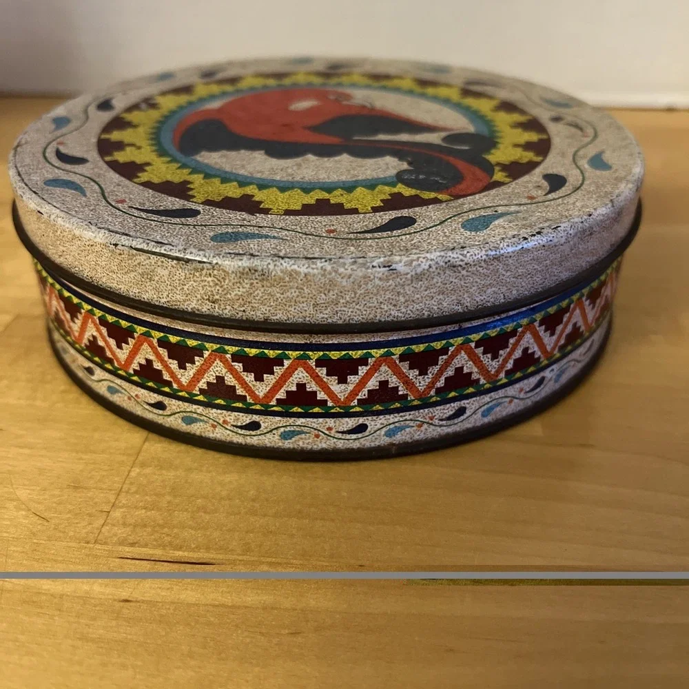 vintage tin with Bird